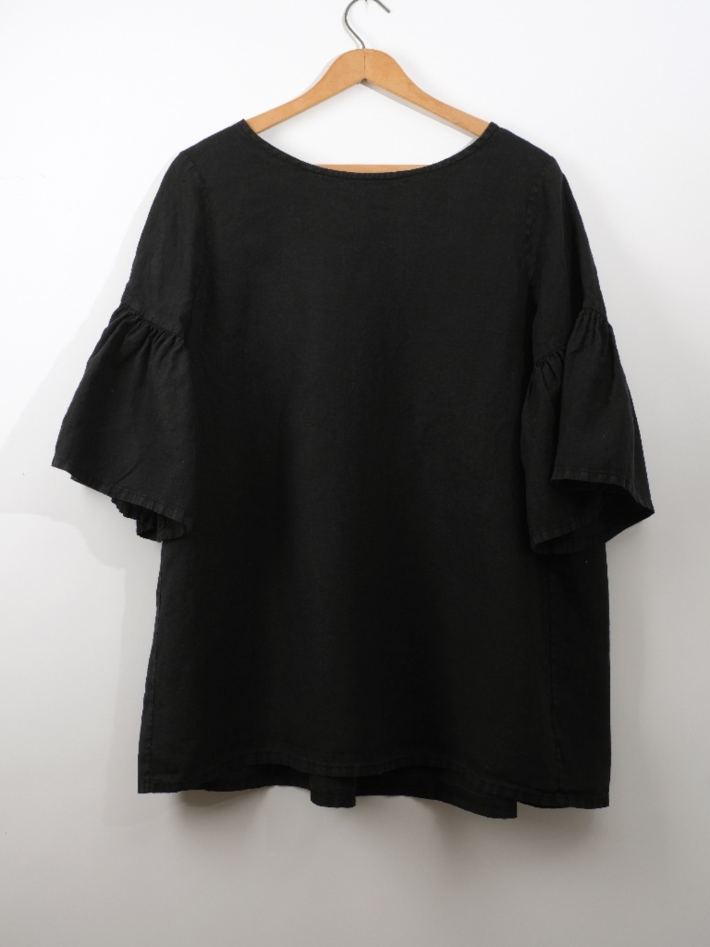 Bryn Walker Black Frida Linen Tunic S
